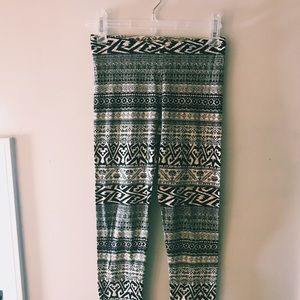 pink republic patterned leggings